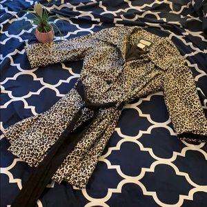 Emmelee leopard print jacket/tunic blazer